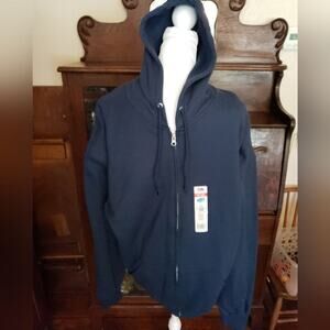 FRUIT of the Loom XXL  blue Hoodia NWT ‎ 60 % cotton 40 % polyester